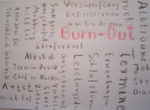 Burn-Out-Grafik Foto